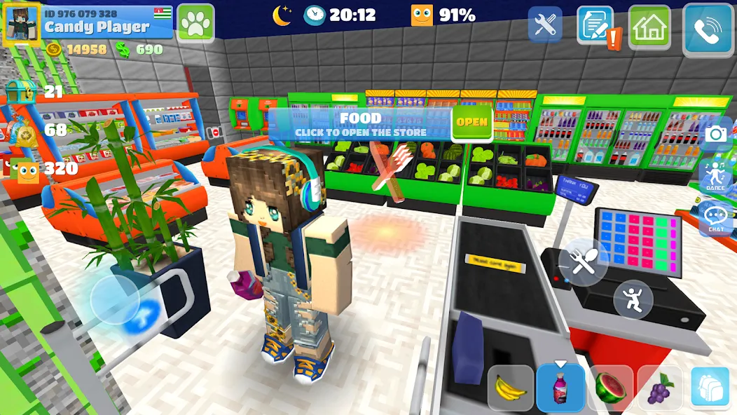School Party Craft [МОД: Все открыто, Дополнительные деньги и Меню MOD] Screenshot 4
