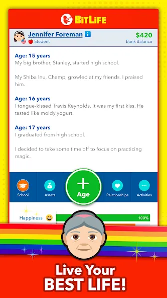 BitLife - Life Simulator (БитЛайф) [МОД: Много денег, Монет и Все открыто] Screenshot 4