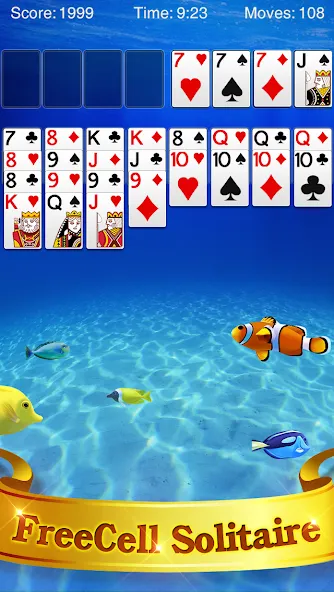 FreeCell Solitaire [МОД: Бесконечные деньги, Монеты и Мега MOD] Screenshot 1