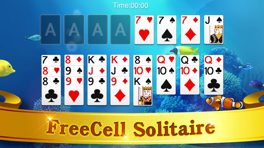 FreeCell Solitaire [МОД: Бесконечные деньги, Монеты и Мега MOD] Screenshot 5