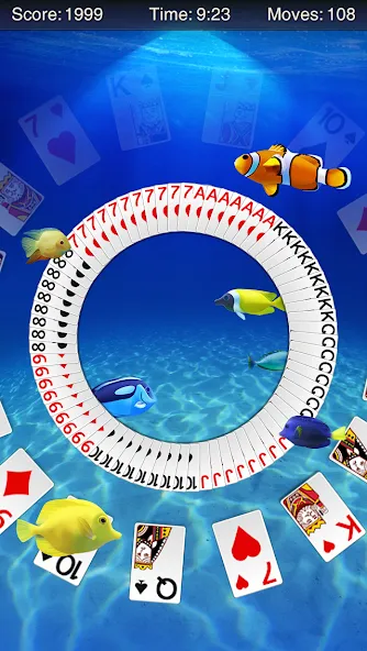 Spider Solitaire [МОД: Много монет, Открытые уровни и Мега MOD] Screenshot 3