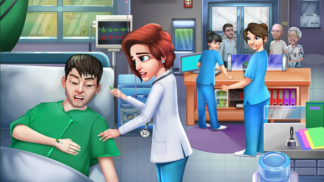 Doctor Hospital Games Offline [МОД: Деньги, Монеты и Меню MOD] Screenshot 1