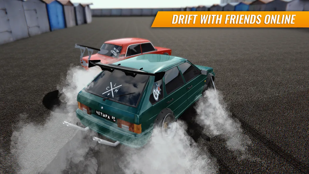 Russian Car Drift (Ар Си Ди в случае сокращения) [МОД: Все открыто, Дополнительные деньги и Меню MOD] Screenshot 1