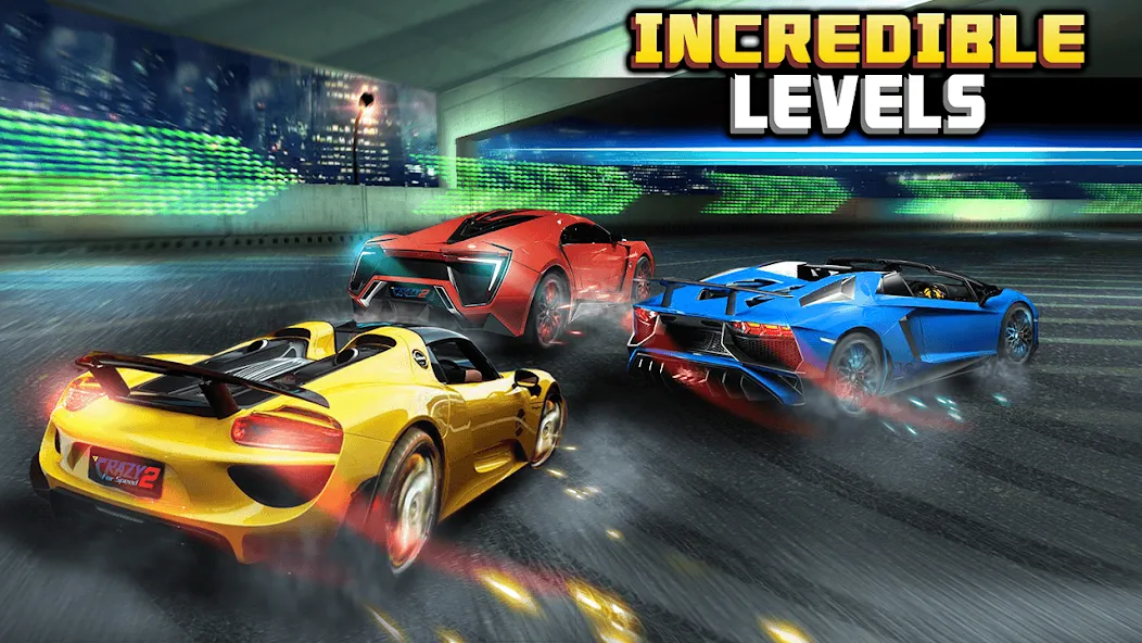 Crazy for Speed 2 (Крэйзи фо Спид 2) [МОД: Много денег, Монет и Все открыто] Screenshot 2