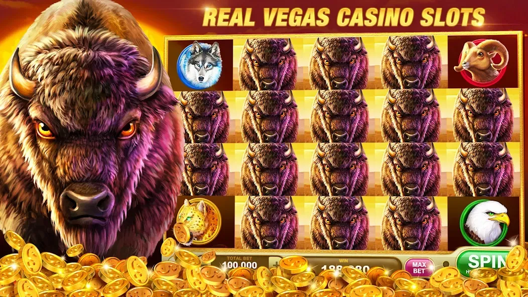 Slots Rush: Vegas Casino Slots (Слотс Раш) [МОД: Бесконечные деньги, Монеты и Мега MOD] Screenshot 3