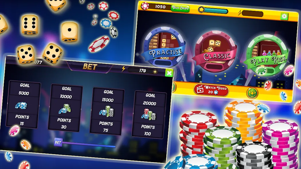 Farkle - Dice Game (Фаркл) [МОД: Много монет, Открытые уровни и Мега MOD] Screenshot 4