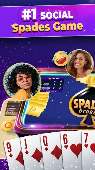 VIP Spades - Online Card Game (ВИП Спейдс) [МОД: Деньги, Монеты и Меню MOD] Screenshot 2