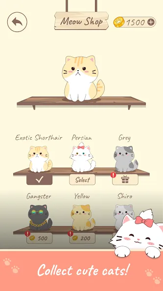 OsuCat Solo: Popcat Duet Music (ОсуКэт Соло) [МОД: Меню, Бесконечные монеты и Открытые уровни] Screenshot 5