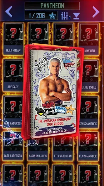 WWE SuperCard - Battle Cards (ВВЕ СуперКард) [МОД: Все открыто, Дополнительные деньги и Меню MOD] Screenshot 3