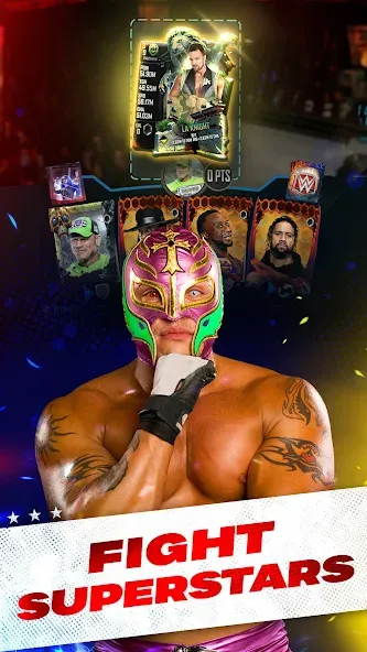 WWE SuperCard - Battle Cards (ВВЕ СуперКард) [МОД: Все открыто, Дополнительные деньги и Меню MOD] Screenshot 4