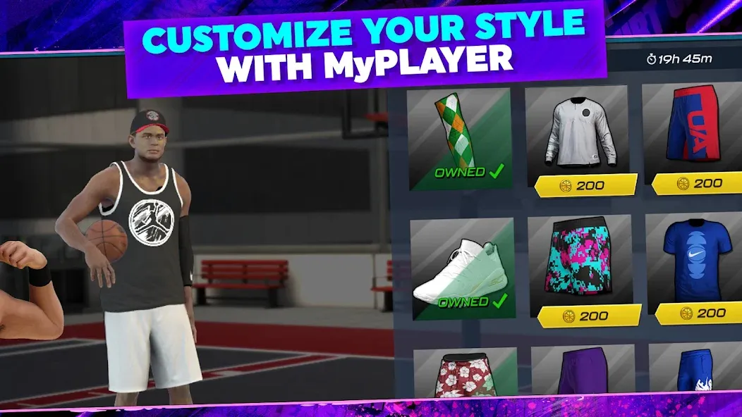 NBA 2K Mobile Basketball Game (НБА 2 Мобайл) [МОД: Бесконечные деньги, Монеты и Мега MOD] Screenshot 2