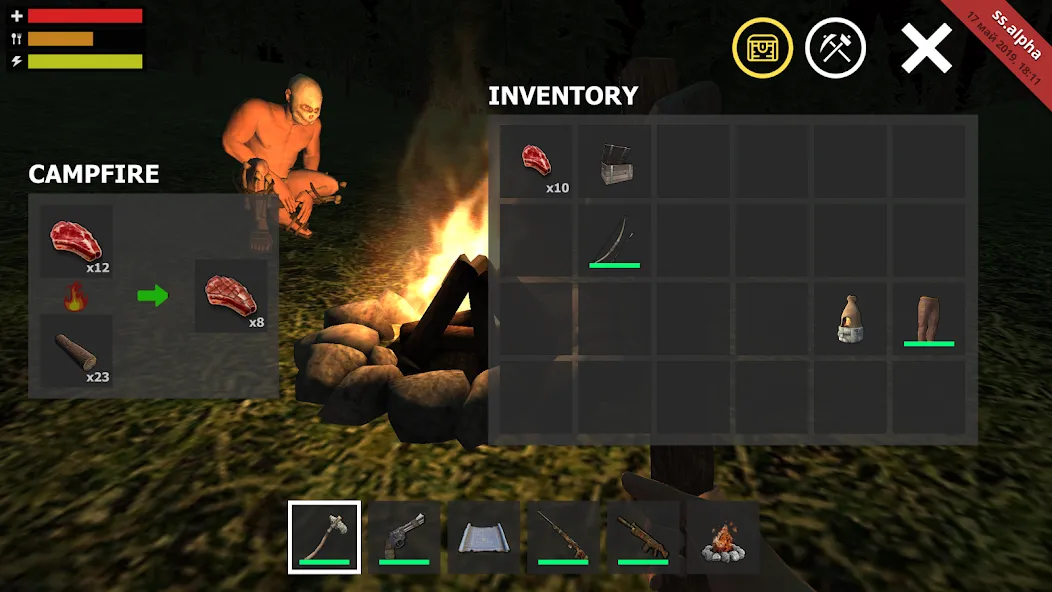 Survival Simulator (Сурвайвал Симулятор) [МОД: Деньги, Монеты и Меню MOD] Screenshot 2