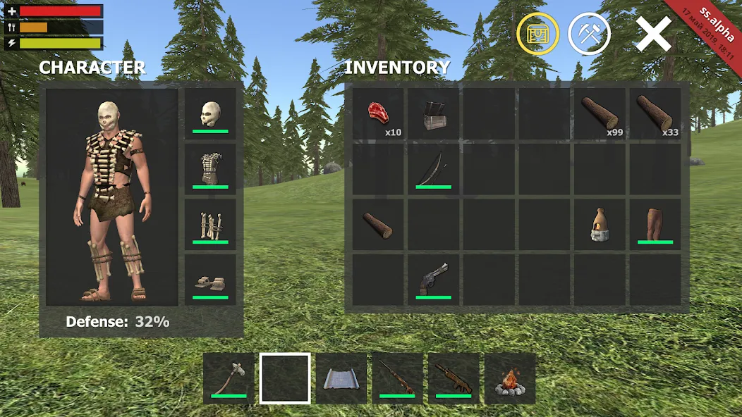 Survival Simulator (Сурвайвал Симулятор) [МОД: Деньги, Монеты и Меню MOD] Screenshot 3