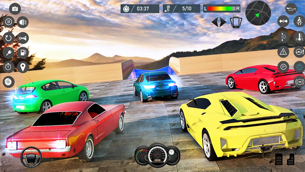 Water Slide Car Race games (Ватер Слайд Кар Рейс игры) [МОД: Много денег, Монет и Все открыто] Screenshot 3