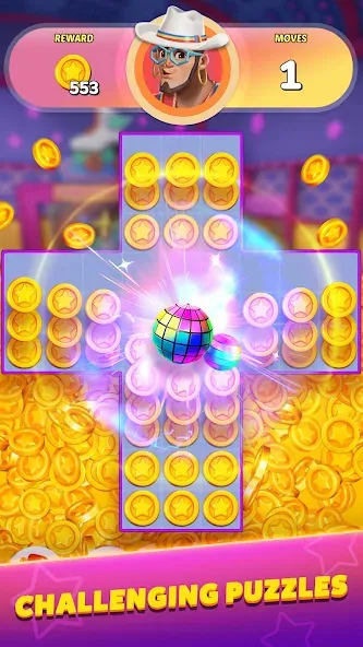 Party Match (Диско матч) [МОД: Много монет, Открытые уровни и Мега MOD] Screenshot 5