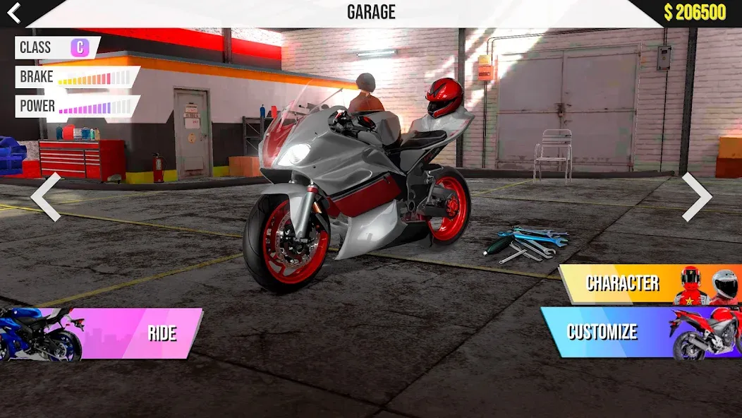 Motorcycle Real Simulator (Мотоцикл Реальный Симулятор) [МОД: Много денег, Монет и Все открыто] Screenshot 1