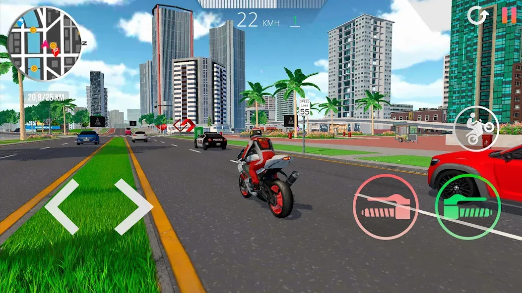 Motorcycle Real Simulator (Мотоцикл Реальный Симулятор) [МОД: Много денег, Монет и Все открыто] Screenshot 4