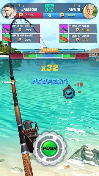 Fishing Rival 3D (Фишинг Ривал 3Д) [МОД: Много монет, Открытые уровни и Мега MOD] Screenshot 5