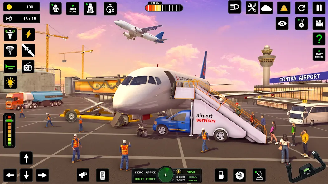 City Pilot Cargo Plane Games (Сити Пилот Карго Плейн Геймс) [МОД: Бесконечные деньги, Монеты и Мега MOD] Screenshot 3