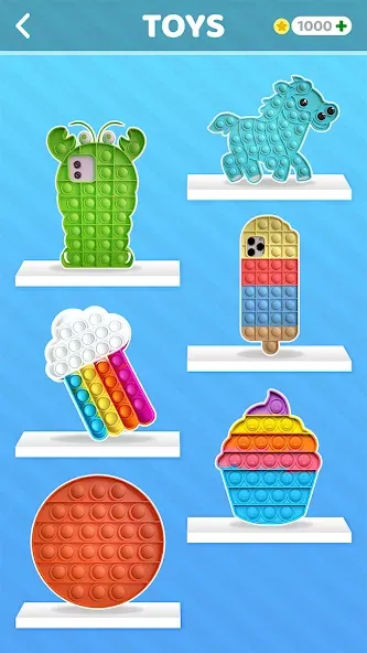 Pop it: Puppet Antistress Game (Поп ит) [МОД: Меню, Бесконечные монеты и Открытые уровни] Screenshot 1