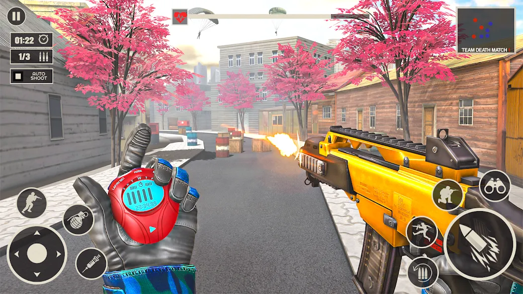 Offline War Shooting Games 3D [МОД: Меню, Бесконечные монеты и Открытые уровни] Screenshot 2