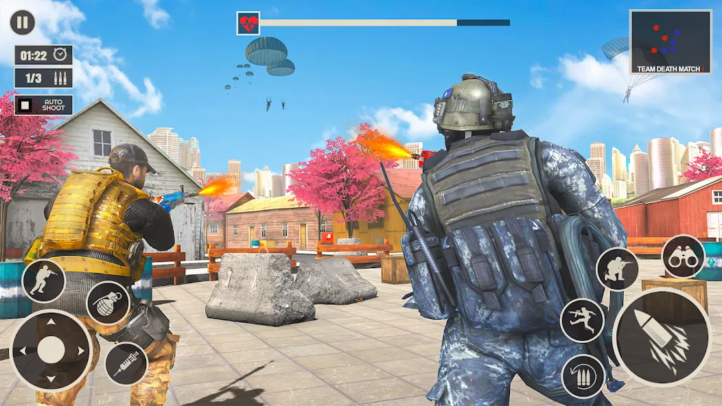 Offline War Shooting Games 3D [МОД: Меню, Бесконечные монеты и Открытые уровни] Screenshot 4