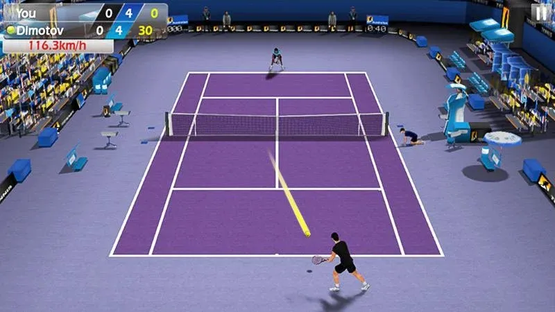 3D Tennis [МОД: Меню, Бесконечные монеты и Открытые уровни] Screenshot 4