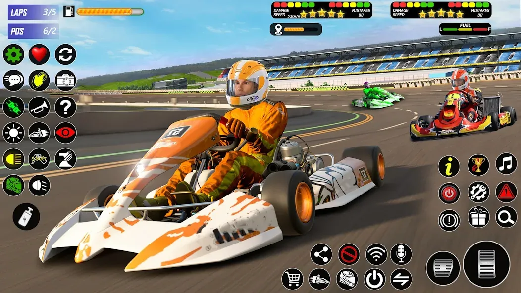 Buggy Race: Kart Racing Games [МОД: Много монет, Открытые уровни и Мега MOD] Screenshot 1