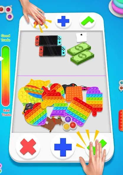 fidget trading: trade toys 3D (фиджет трейдинг) [МОД: Много денег, Монет и Все открыто] Screenshot 1