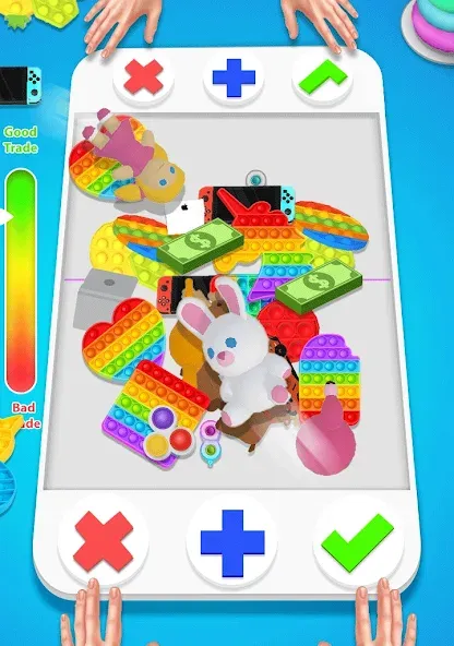 fidget trading: trade toys 3D (фиджет трейдинг) [МОД: Много денег, Монет и Все открыто] Screenshot 2