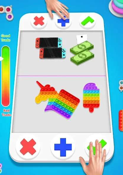 fidget trading: trade toys 3D (фиджет трейдинг) [МОД: Много денег, Монет и Все открыто] Screenshot 3