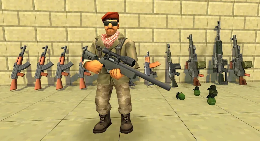 StrikeBox: Sandbox&Shooter (Страйкбокс) [МОД: Все открыто, Дополнительные деньги и Меню MOD] Screenshot 1