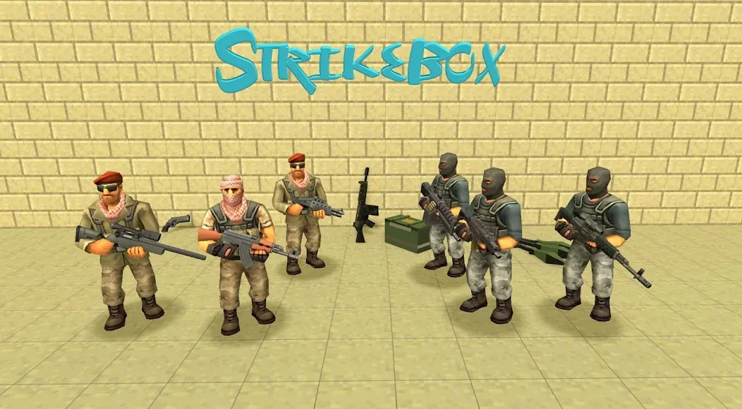 StrikeBox: Sandbox&Shooter (Страйкбокс) [МОД: Все открыто, Дополнительные деньги и Меню MOD] Screenshot 4