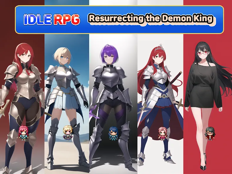 Idle RPG : Reviving Demon King (Айдл РПГ) [МОД: Бесконечные деньги, Монеты и Мега MOD] Screenshot 1