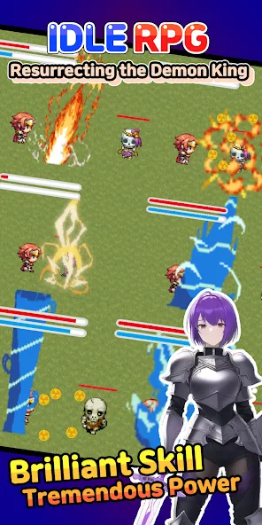 Idle RPG : Reviving Demon King (Айдл РПГ) [МОД: Бесконечные деньги, Монеты и Мега MOD] Screenshot 4