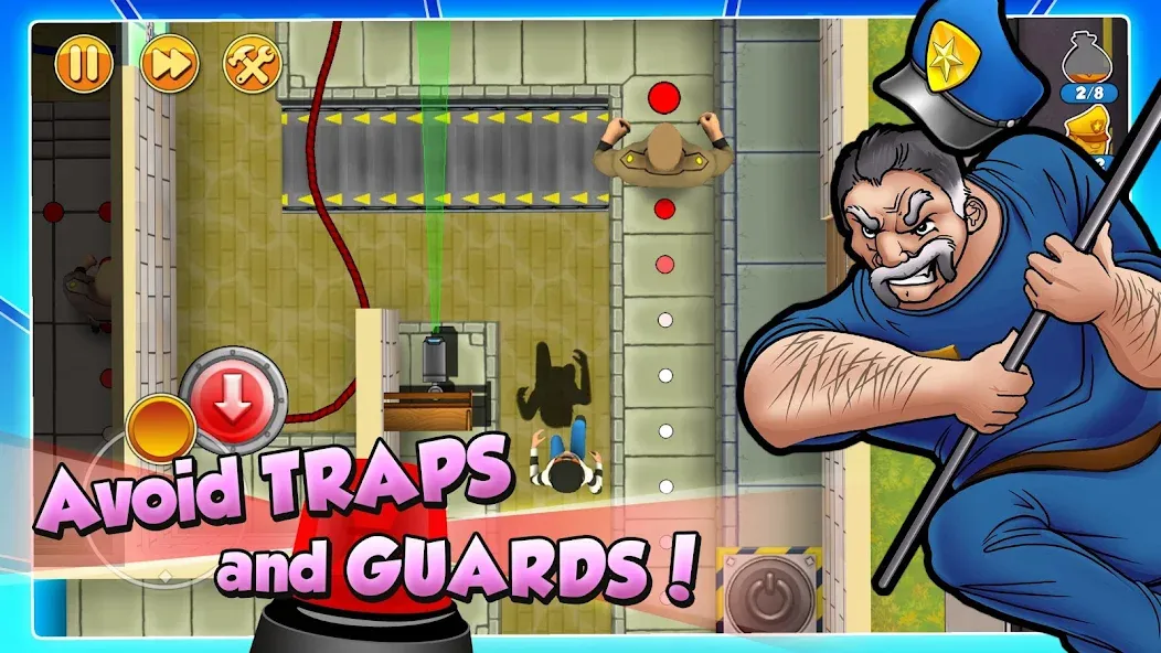 Robbery Bob 2: Double Trouble (Роббери Боб 2) [МОД: Много монет, Открытые уровни и Мега MOD] Screenshot 2
