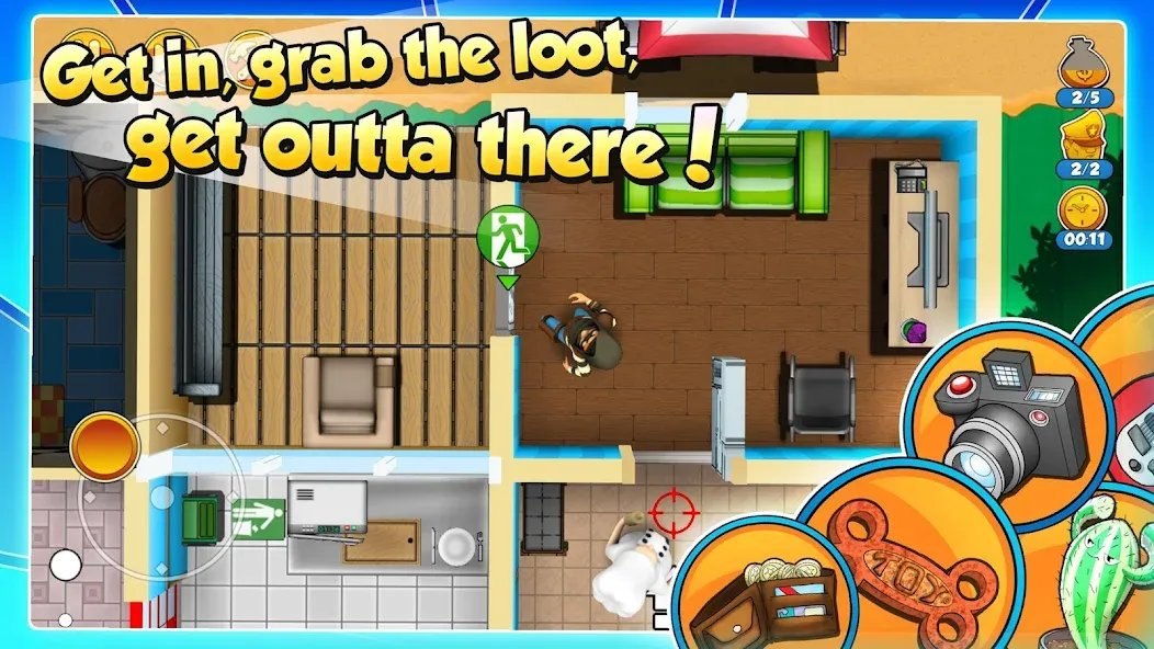 Robbery Bob 2: Double Trouble (Роббери Боб 2) [МОД: Много монет, Открытые уровни и Мега MOD] Screenshot 3