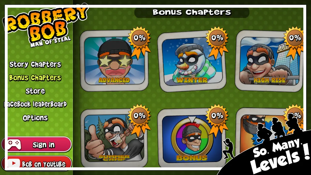 Robbery Bob - King of Sneak (Роббери Боб) [МОД: Деньги, Монеты и Меню MOD] Screenshot 2