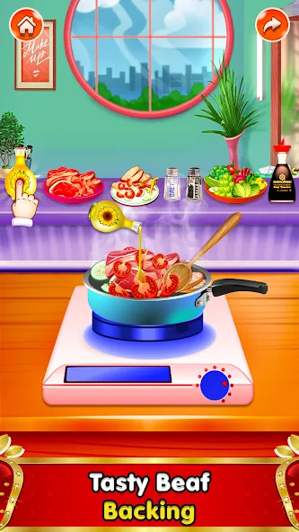 Kitayskaya-kulinarnyye 3D-igry [МОД: Много монет, Открытые уровни и Мега MOD] Screenshot 3