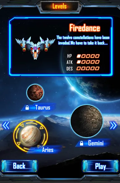 Space Attack (Спейс Аттак) [МОД: Много монет, Открытые уровни и Мега MOD] Screenshot 1