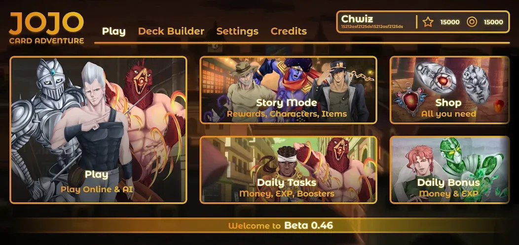 JOJO: Card Adventure－TCG & CCG (Джоджо) [МОД: Много денег, Монет и Все открыто] Screenshot 3