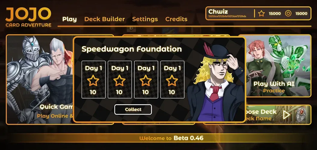 JOJO: Card Adventure－TCG & CCG (Джоджо) [МОД: Много денег, Монет и Все открыто] Screenshot 4