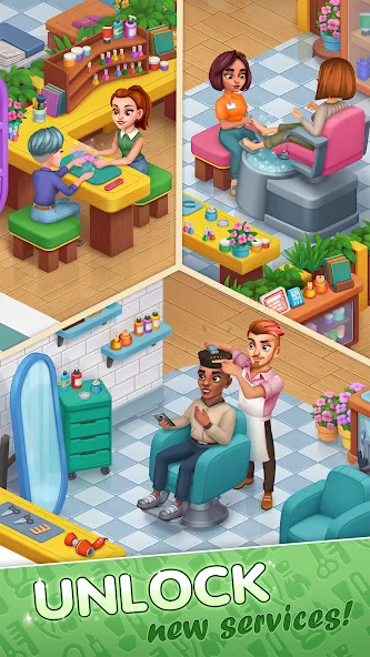 Beauty Tycoon: Hair Salon Game (Бьюти Тайкун) [МОД: Бесконечные деньги, Монеты и Мега MOD] Screenshot 3