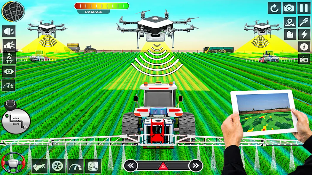 Big Tractor Farming Simulator (Биг Трактор Фарминг Симулятор) [МОД: Деньги, Монеты и Меню MOD] Screenshot 3