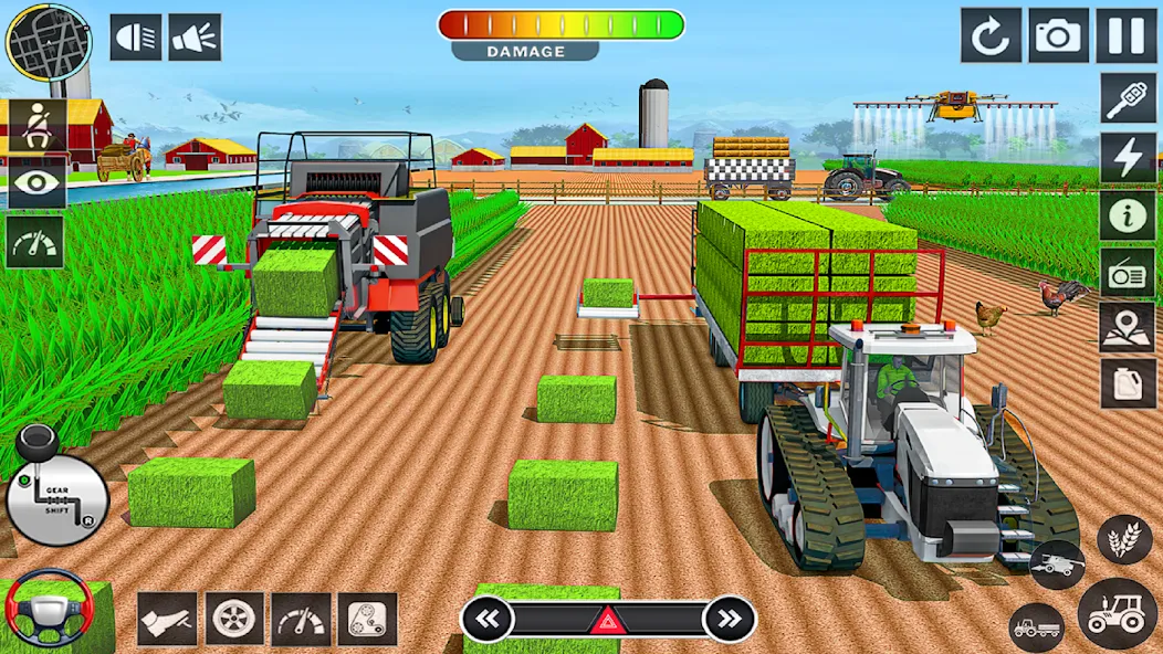 Big Tractor Farming Simulator (Биг Трактор Фарминг Симулятор) [МОД: Деньги, Монеты и Меню MOD] Screenshot 5