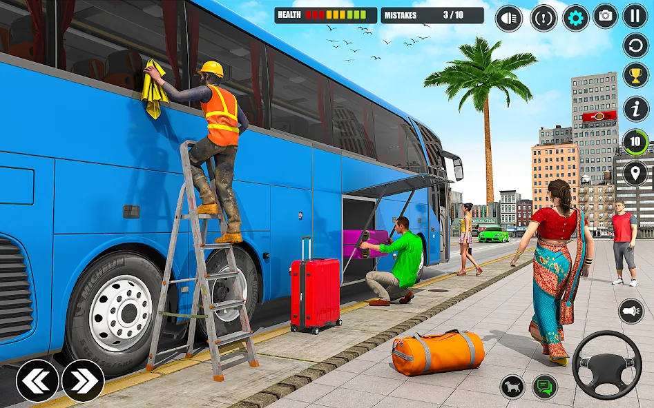 City Bus Simulator 3D Bus Game (Симулятор городского автобуса 3D  игра   ) [МОД: Бесконечные деньги, Монеты и Мега MOD] Screenshot 3