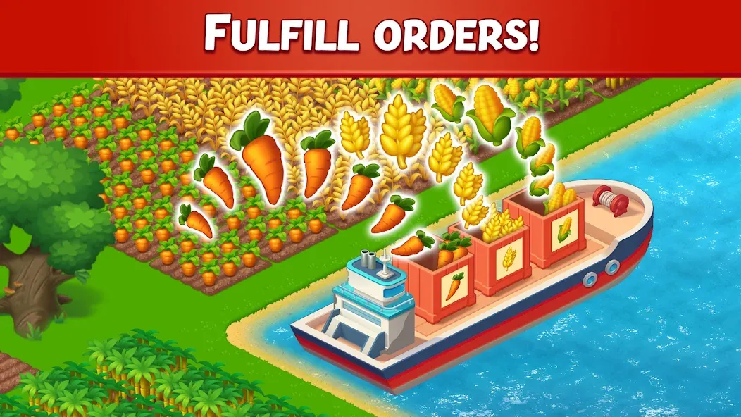 Farm City: Farming & Building (Фарм Сити) [МОД: Много монет, Открытые уровни и Мега MOD] Screenshot 3