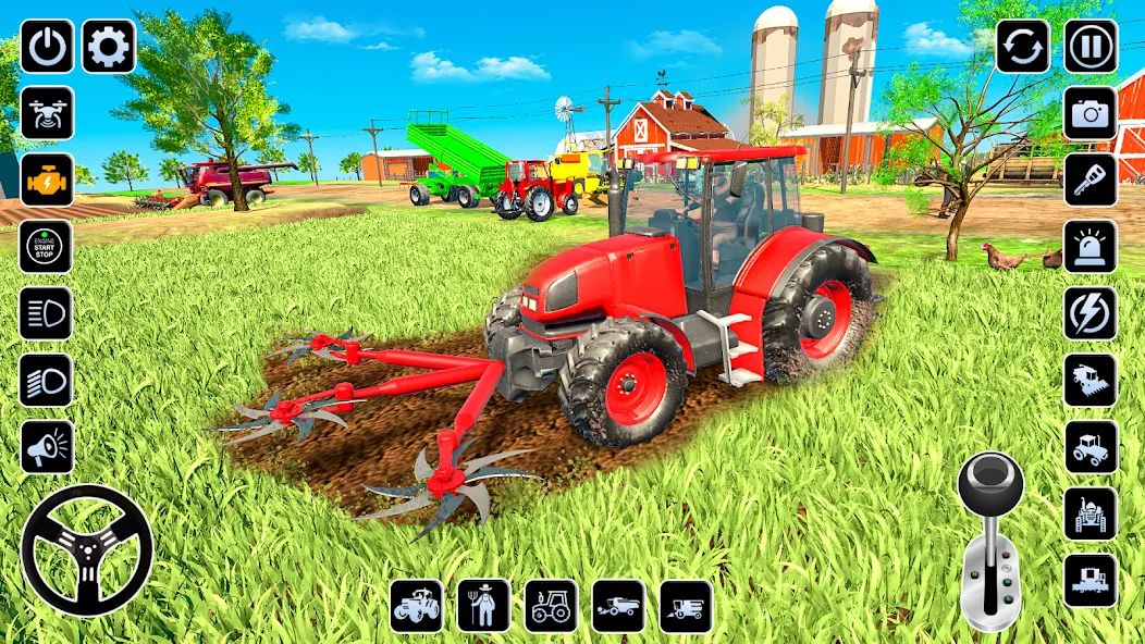 Farming Games & Tractor Games [МОД: Все открыто, Дополнительные деньги и Меню MOD] Screenshot 1