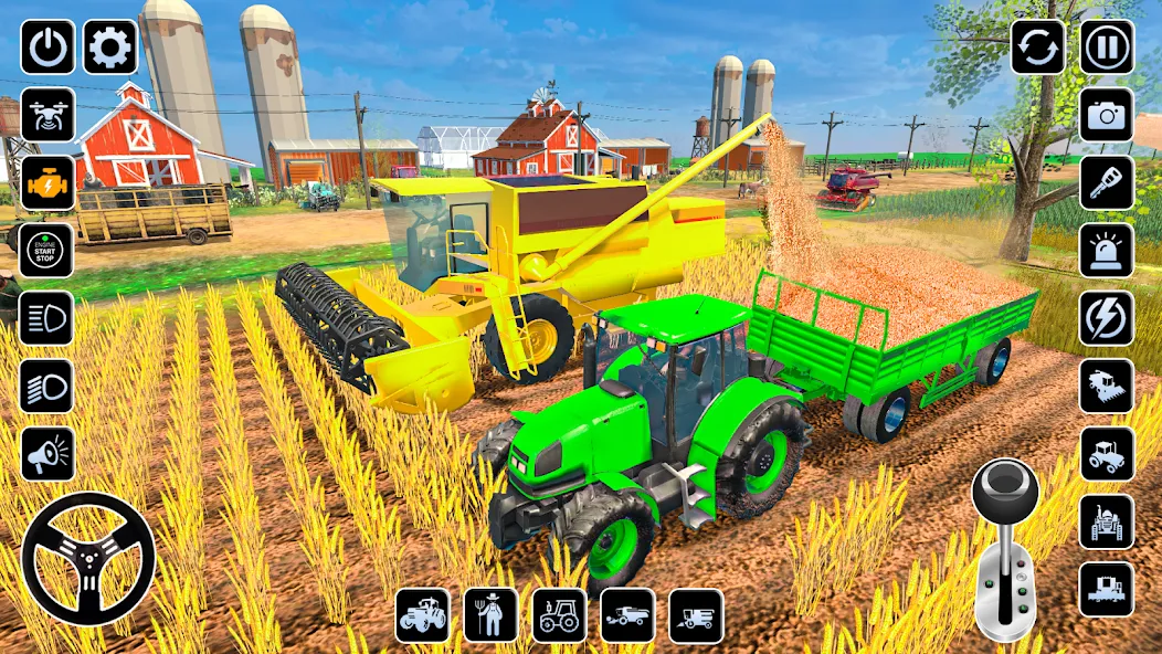 Farming Games & Tractor Games [МОД: Все открыто, Дополнительные деньги и Меню MOD] Screenshot 4