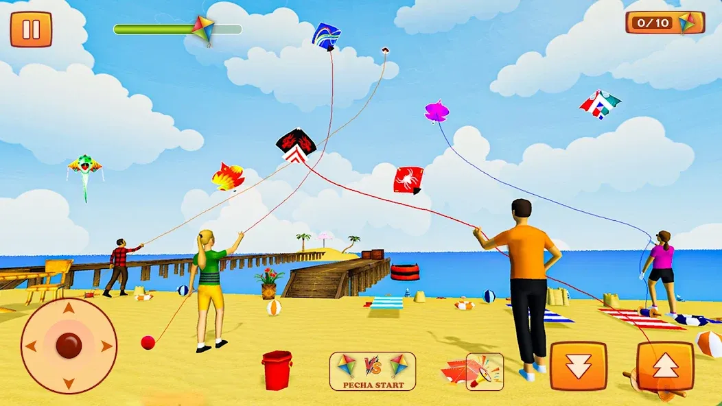Kite Game: Kite Flying Game 3D [МОД: Бесконечные деньги, Монеты и Мега MOD] Screenshot 4